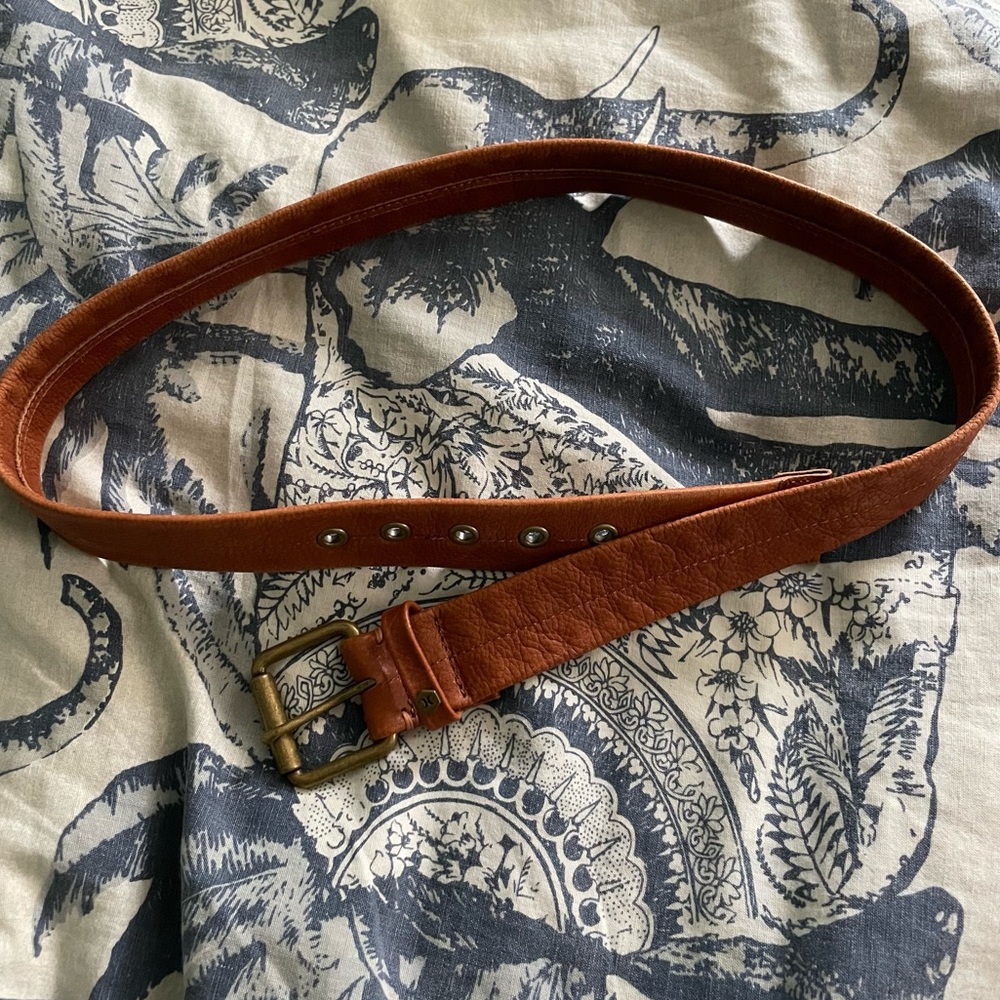 Hurley Brown Leather Belt